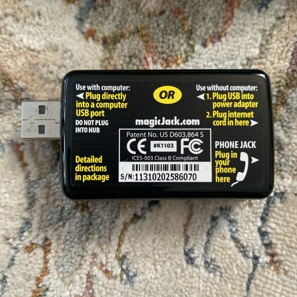 MagicJack Plus Magic Jack Phone Local Long Distance - Picture 7 of 11